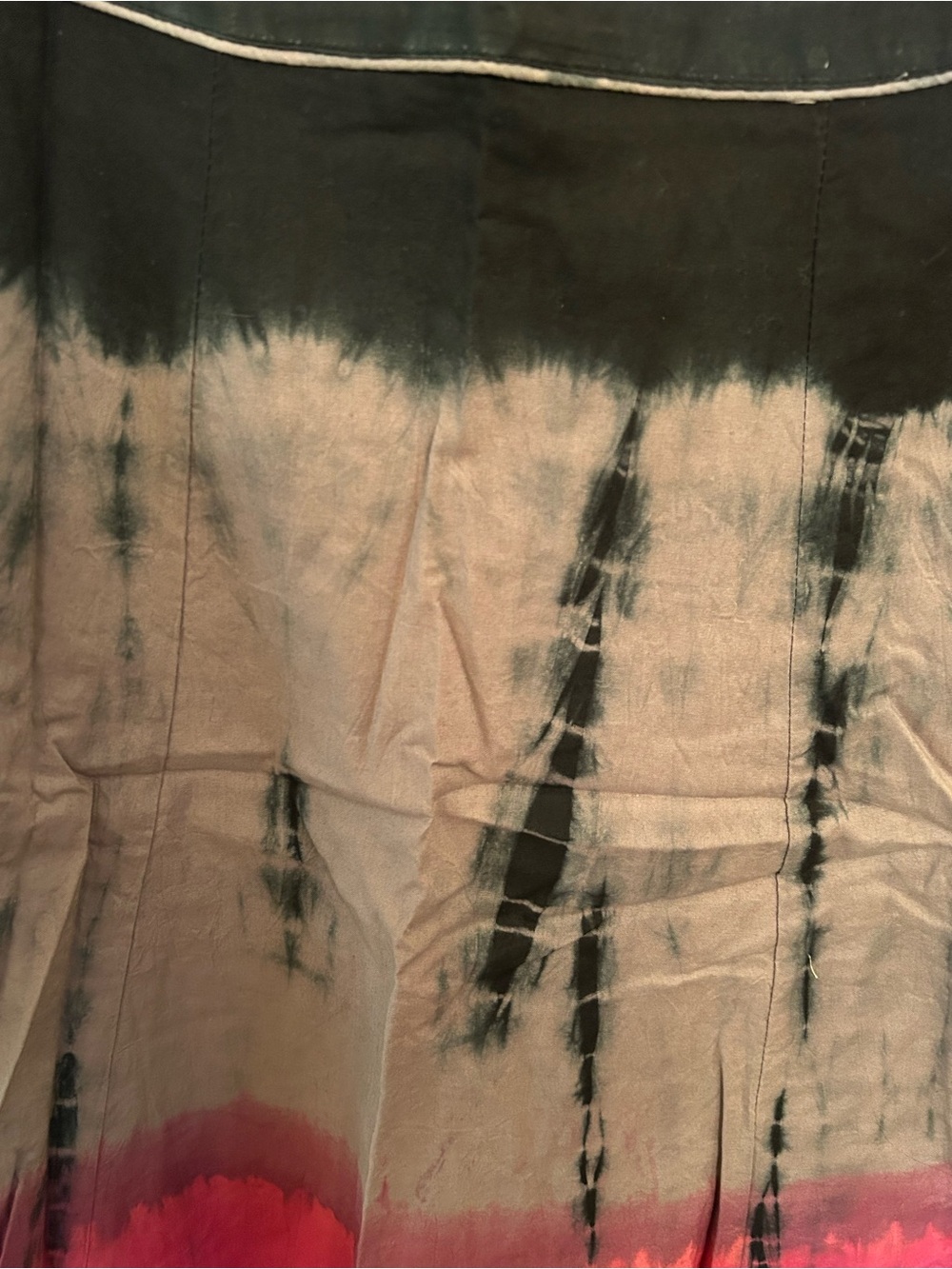 New Mix Nouveau Tie Dye Skirt size 8 Black/Fushia - Picture 3 of 11